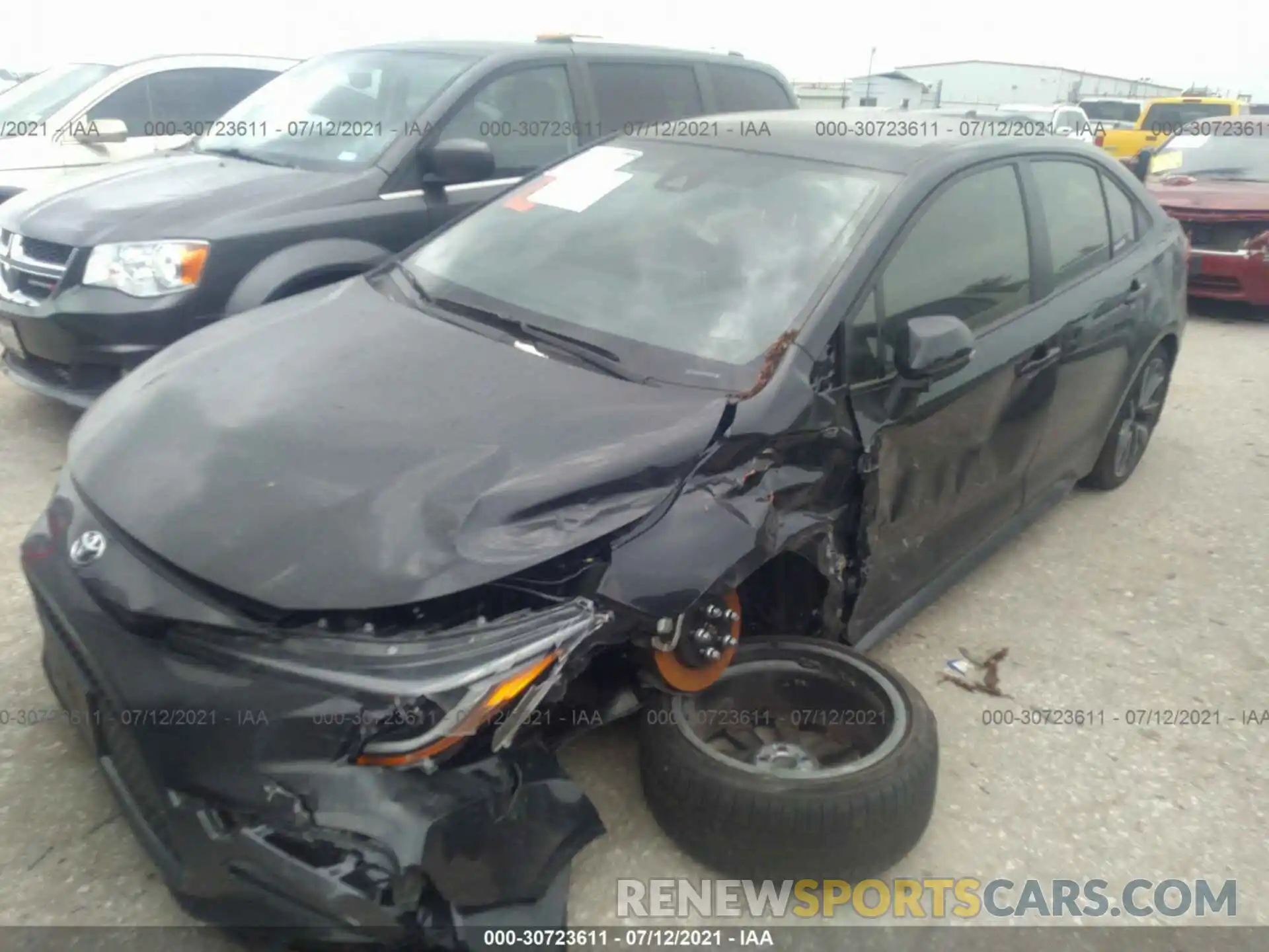 2 Photograph of a damaged car JTDS4MCE9MJ059074 TOYOTA COROLLA 2021