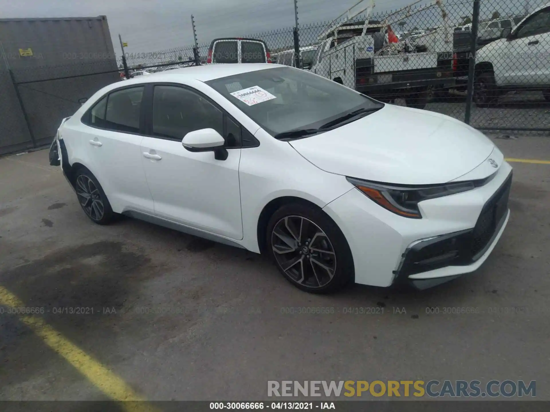 1 Photograph of a damaged car JTDS4MCE9MJ059088 TOYOTA COROLLA 2021