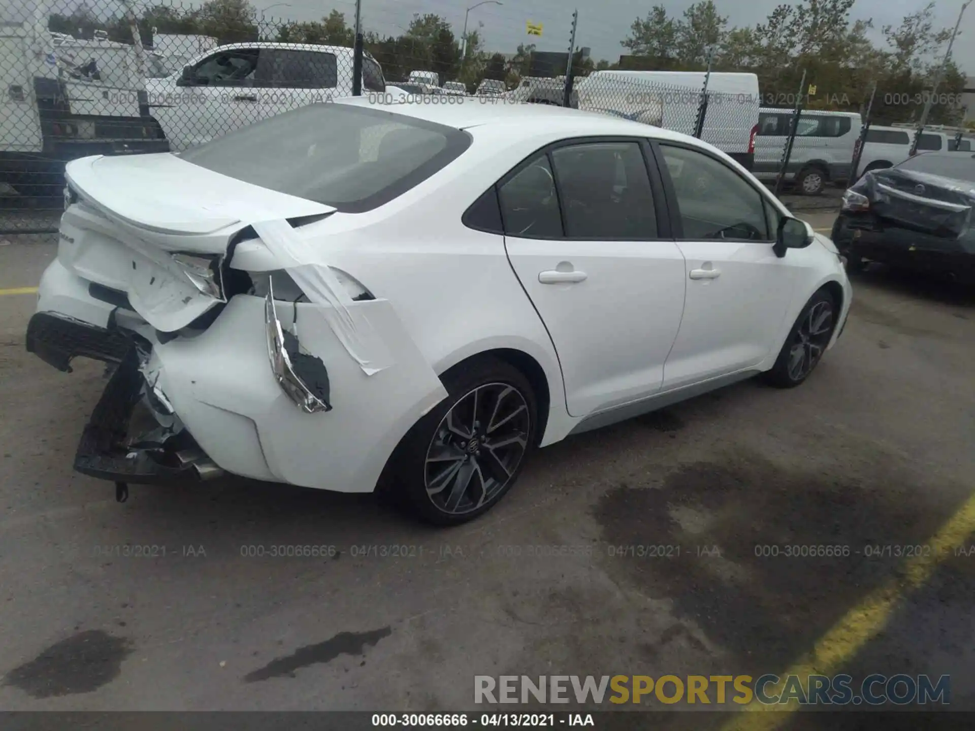 4 Photograph of a damaged car JTDS4MCE9MJ059088 TOYOTA COROLLA 2021