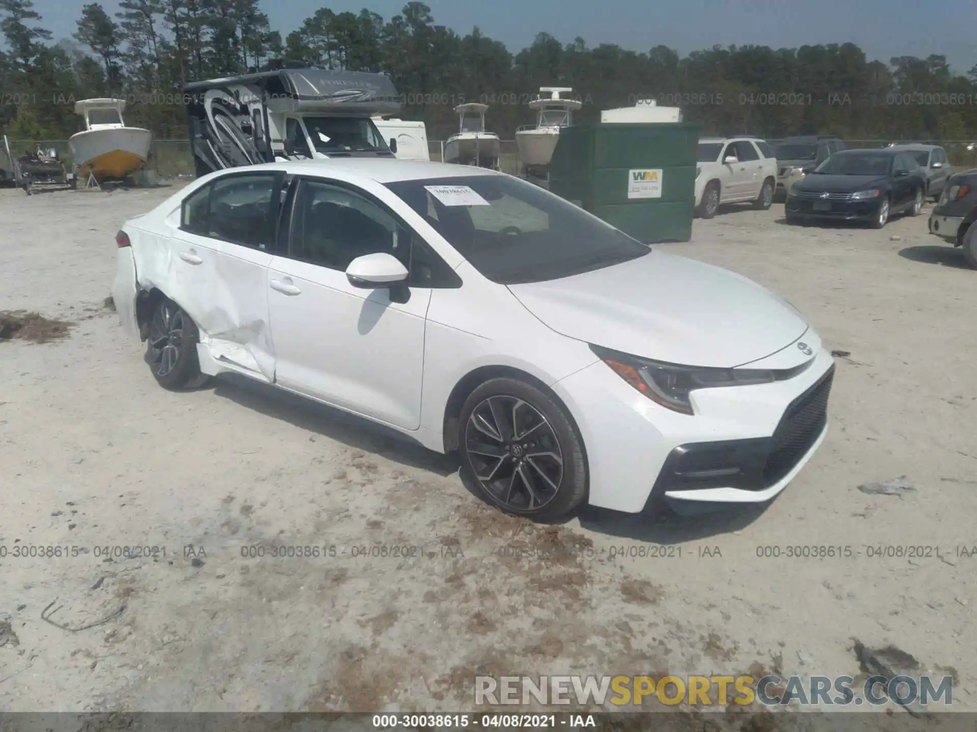 1 Photograph of a damaged car JTDS4MCE9MJ059429 TOYOTA COROLLA 2021