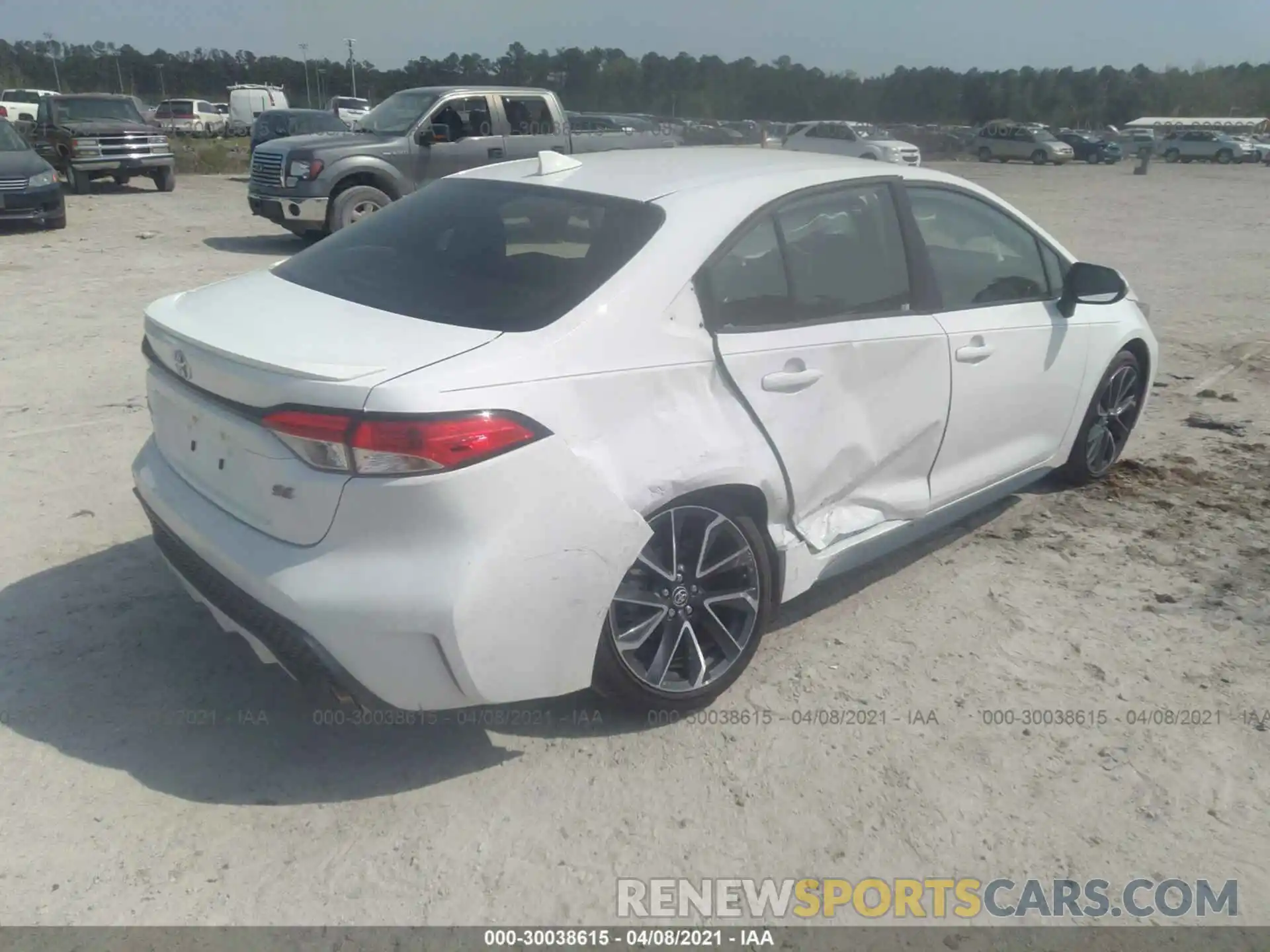 4 Photograph of a damaged car JTDS4MCE9MJ059429 TOYOTA COROLLA 2021