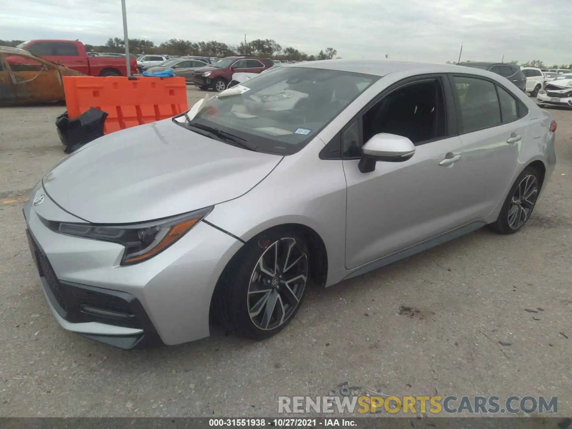 2 Photograph of a damaged car JTDS4MCE9MJ061648 TOYOTA COROLLA 2021