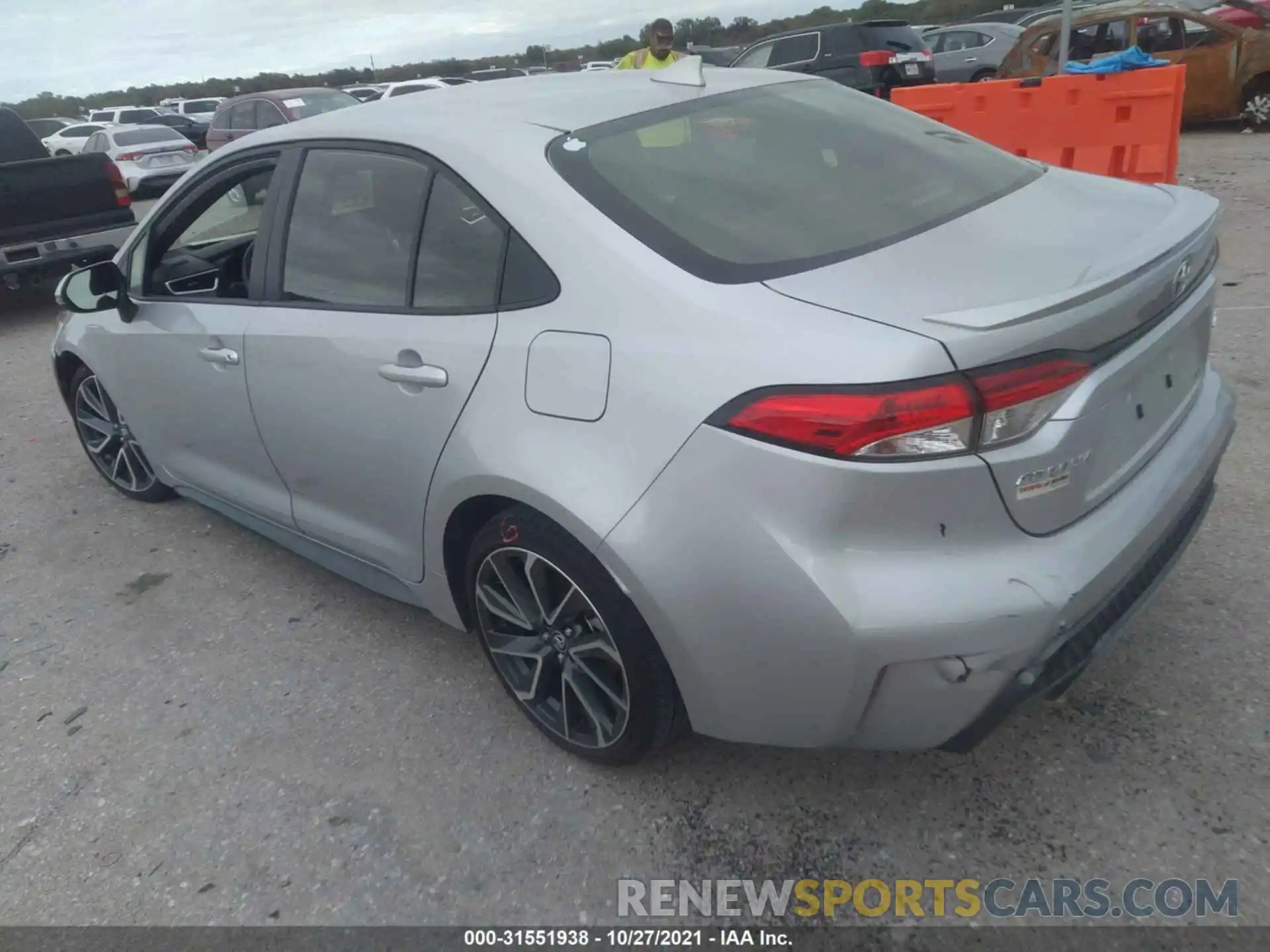 3 Photograph of a damaged car JTDS4MCE9MJ061648 TOYOTA COROLLA 2021