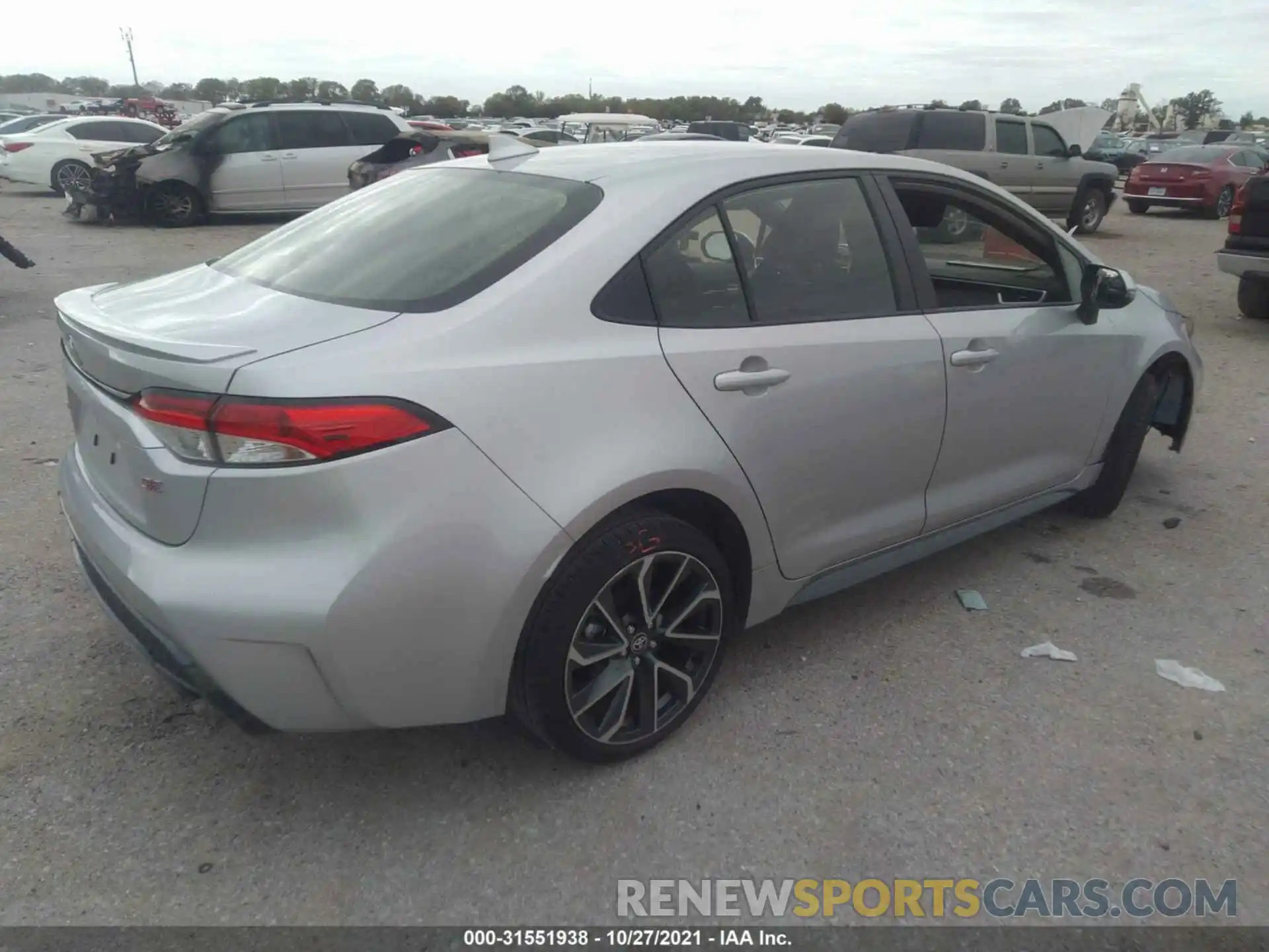 4 Photograph of a damaged car JTDS4MCE9MJ061648 TOYOTA COROLLA 2021