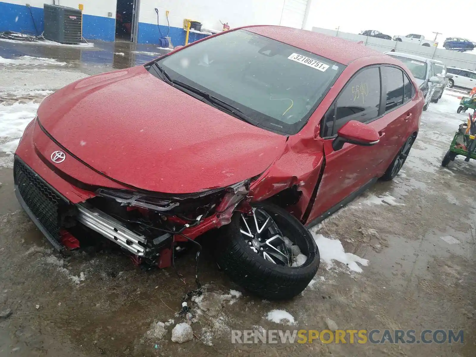 2 Photograph of a damaged car JTDS4MCE9MJ063755 TOYOTA COROLLA 2021