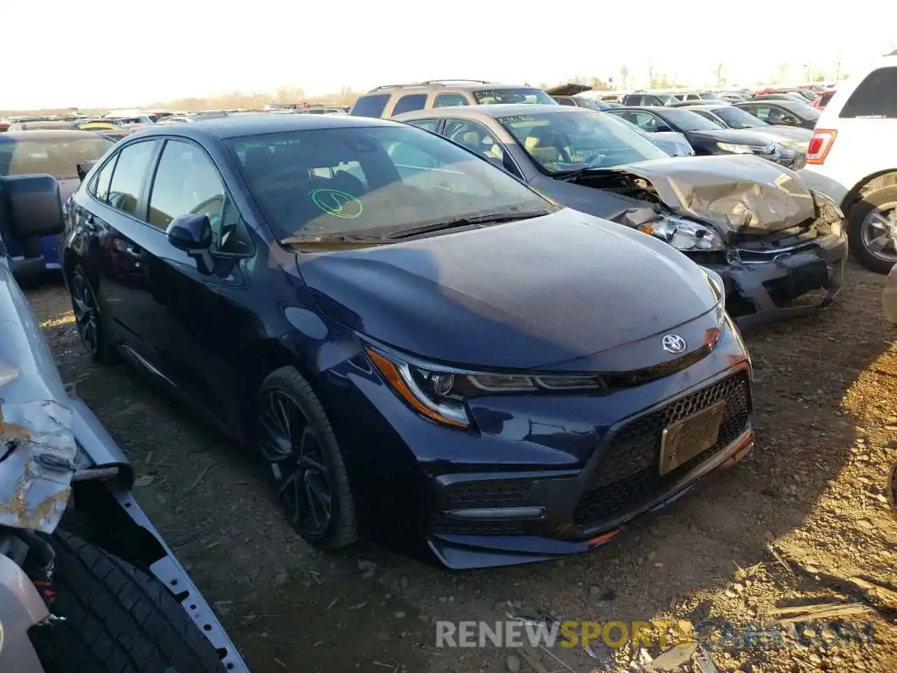 1 Photograph of a damaged car JTDS4MCE9MJ064050 TOYOTA COROLLA 2021