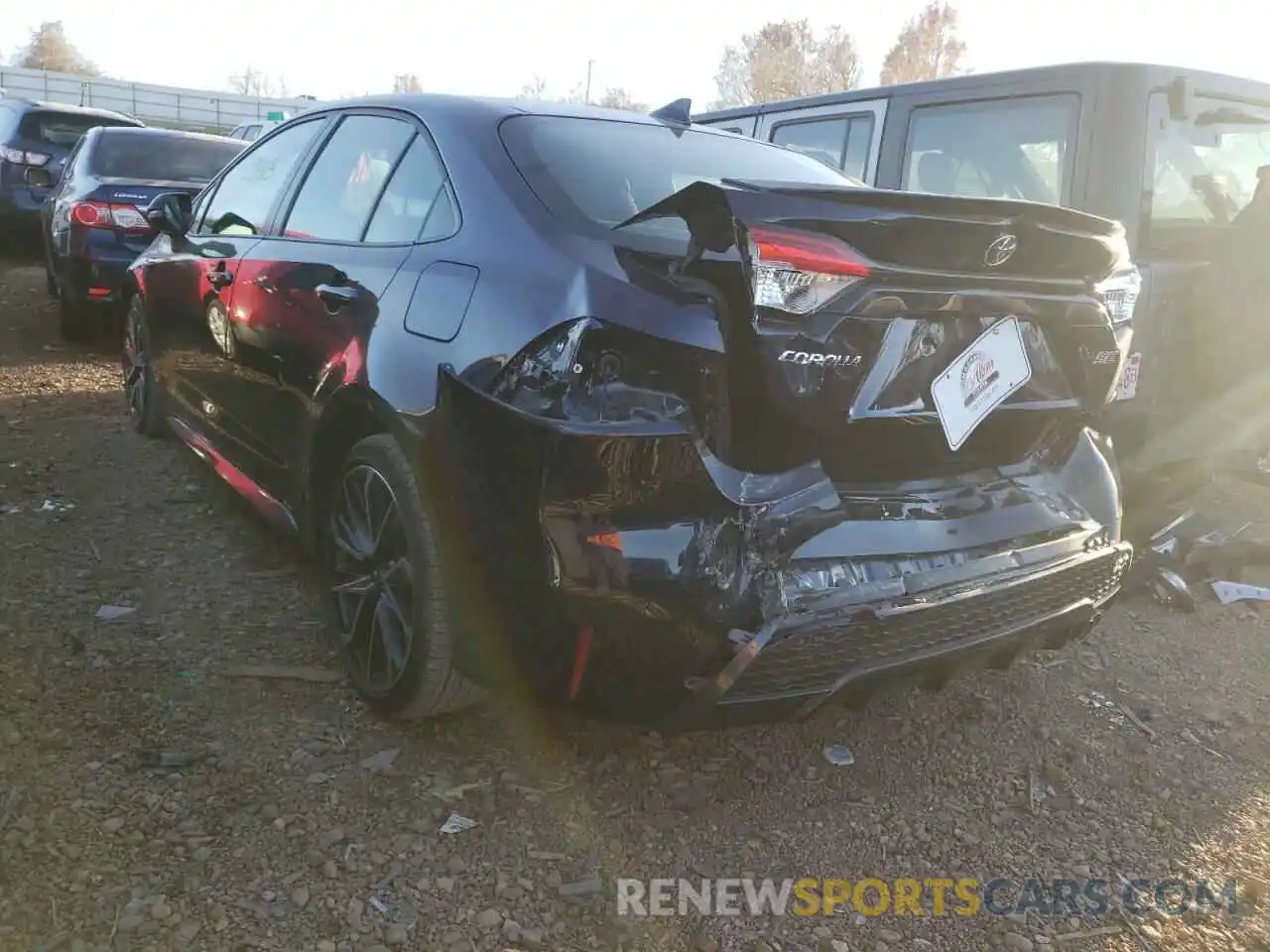 3 Photograph of a damaged car JTDS4MCE9MJ064050 TOYOTA COROLLA 2021