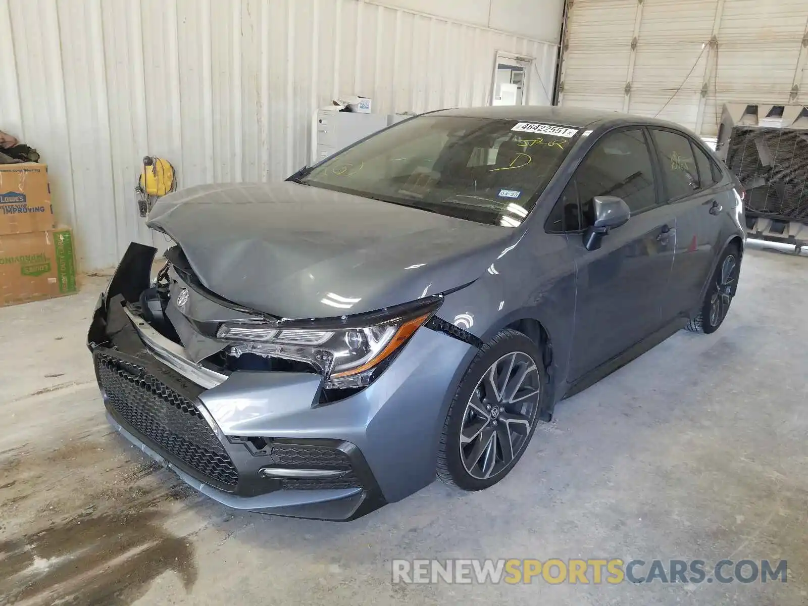 2 Photograph of a damaged car JTDS4MCE9MJ064176 TOYOTA COROLLA 2021