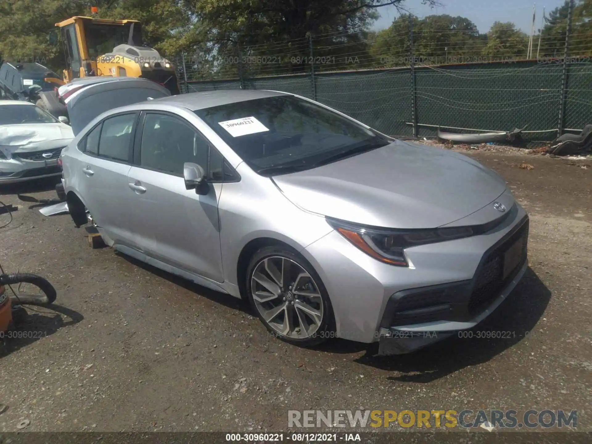 1 Photograph of a damaged car JTDS4MCE9MJ066039 TOYOTA COROLLA 2021