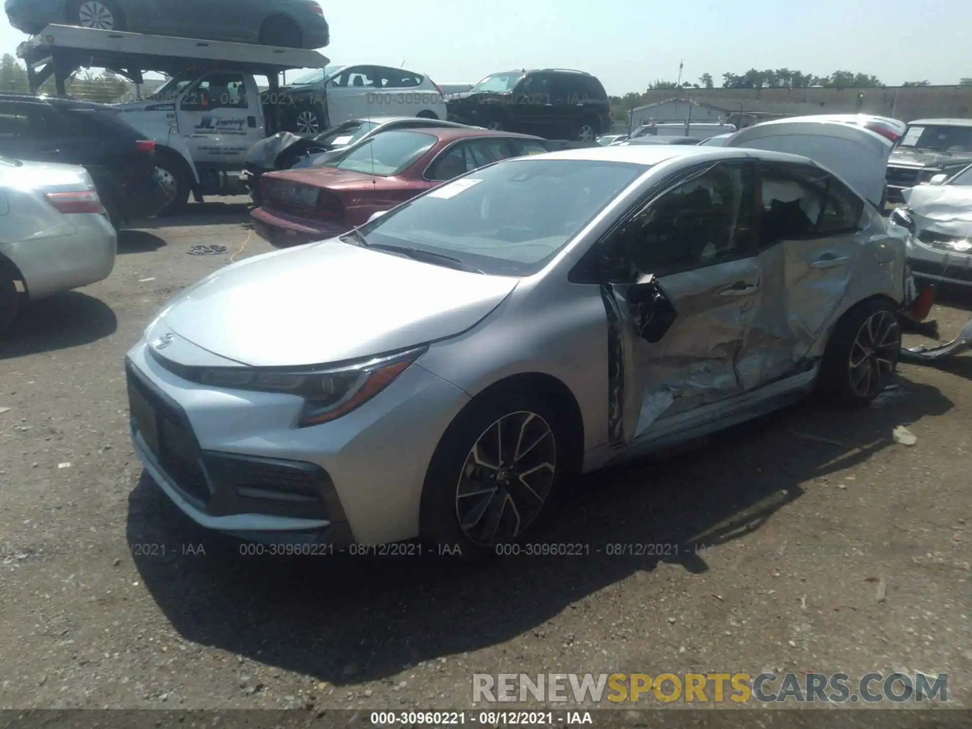 2 Photograph of a damaged car JTDS4MCE9MJ066039 TOYOTA COROLLA 2021