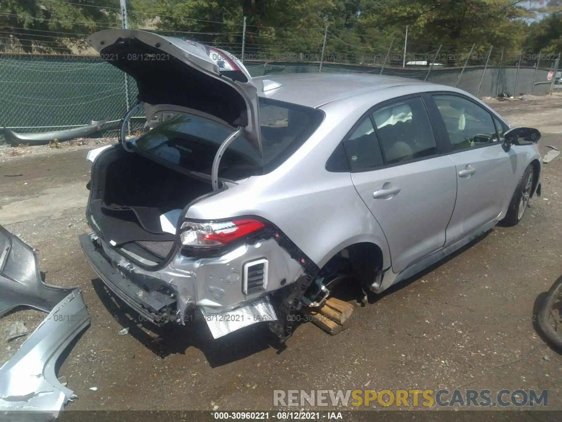 4 Photograph of a damaged car JTDS4MCE9MJ066039 TOYOTA COROLLA 2021