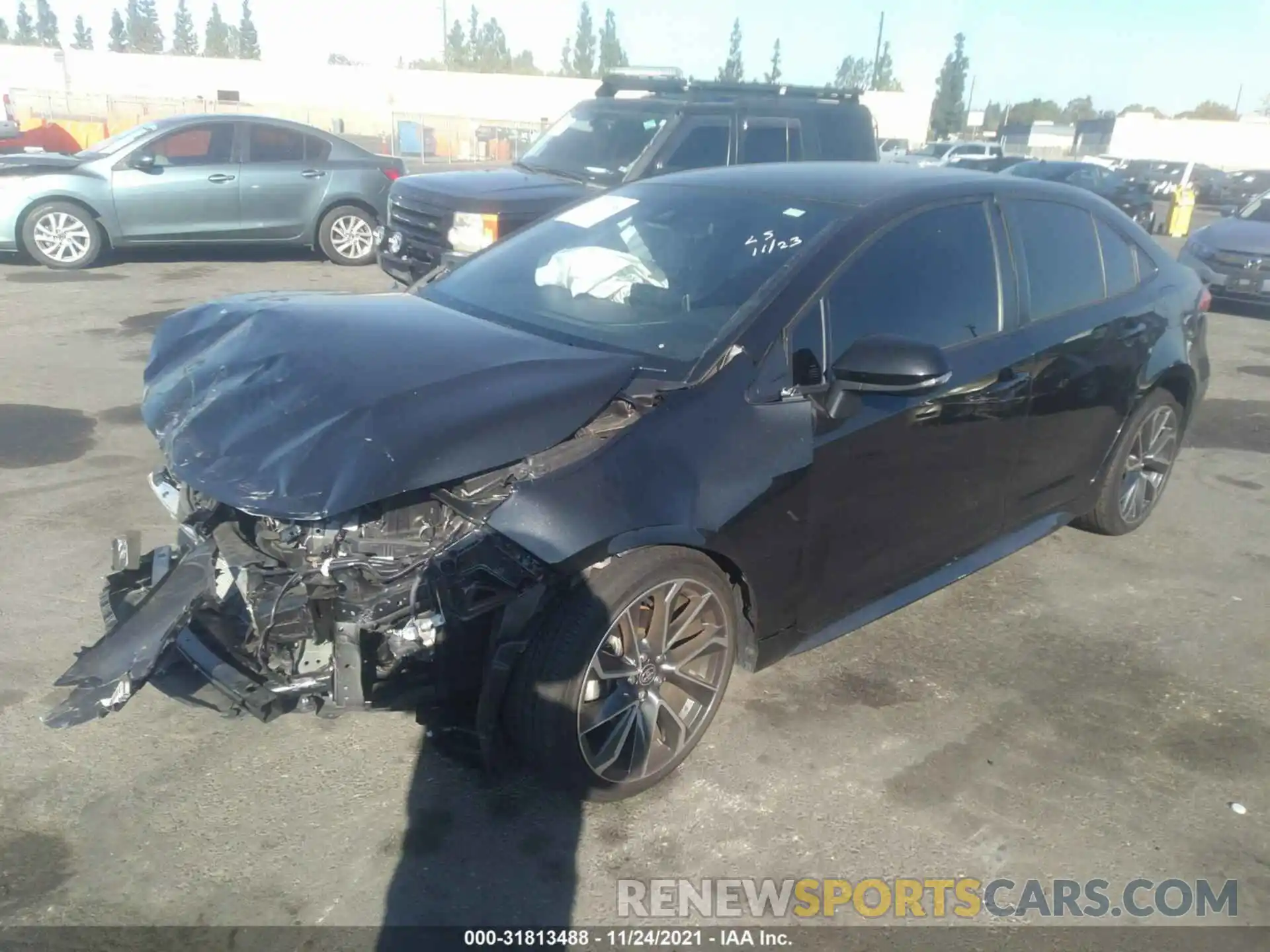 2 Photograph of a damaged car JTDS4MCE9MJ067143 TOYOTA COROLLA 2021