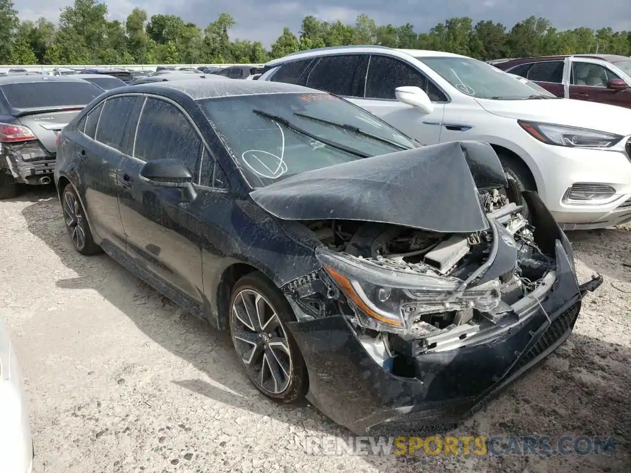 1 Photograph of a damaged car JTDS4MCE9MJ067658 TOYOTA COROLLA 2021