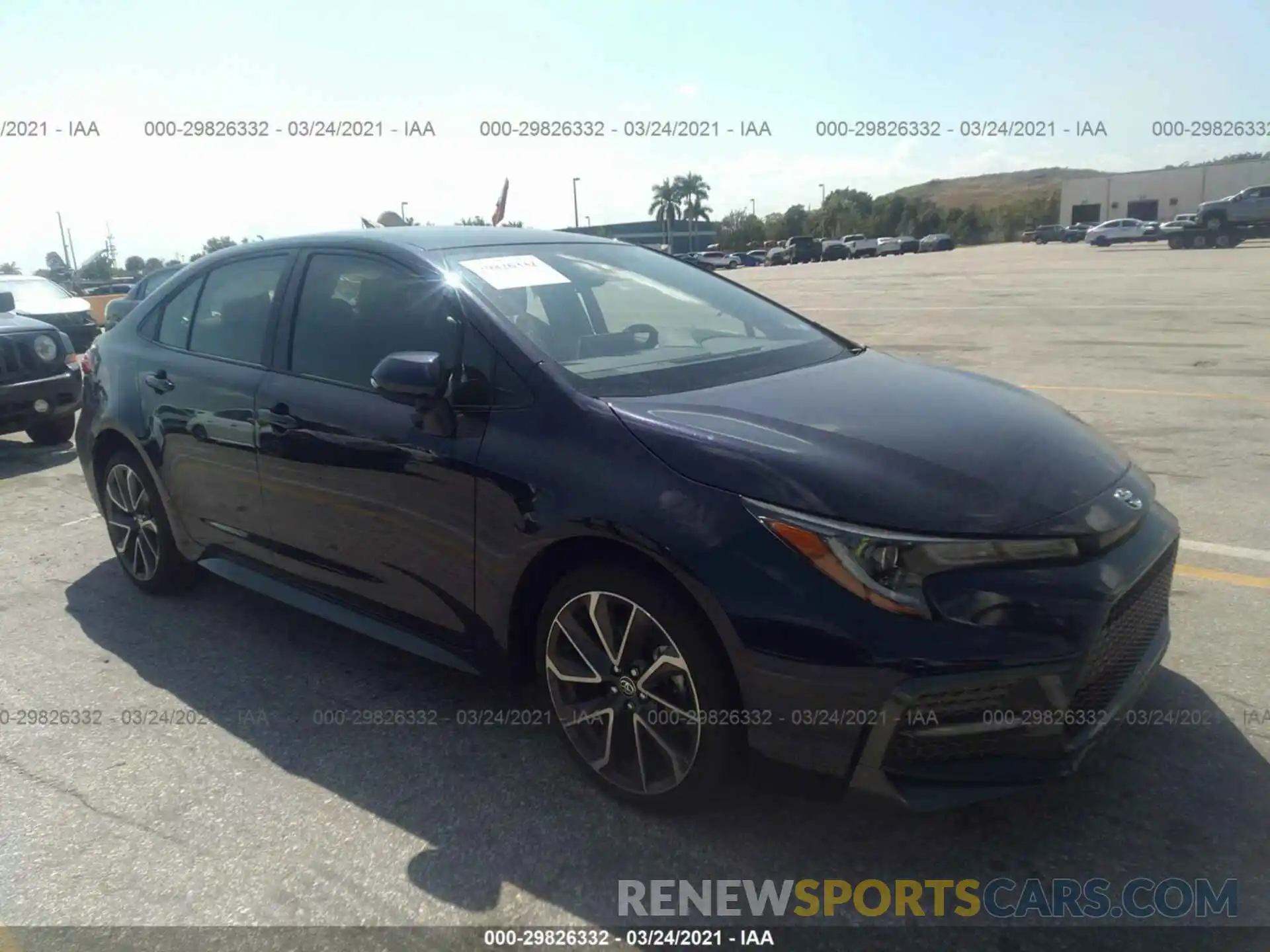 1 Photograph of a damaged car JTDS4MCE9MJ067787 TOYOTA COROLLA 2021