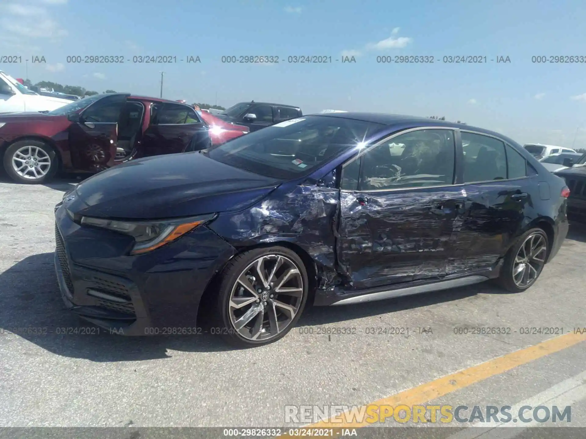 2 Photograph of a damaged car JTDS4MCE9MJ067787 TOYOTA COROLLA 2021