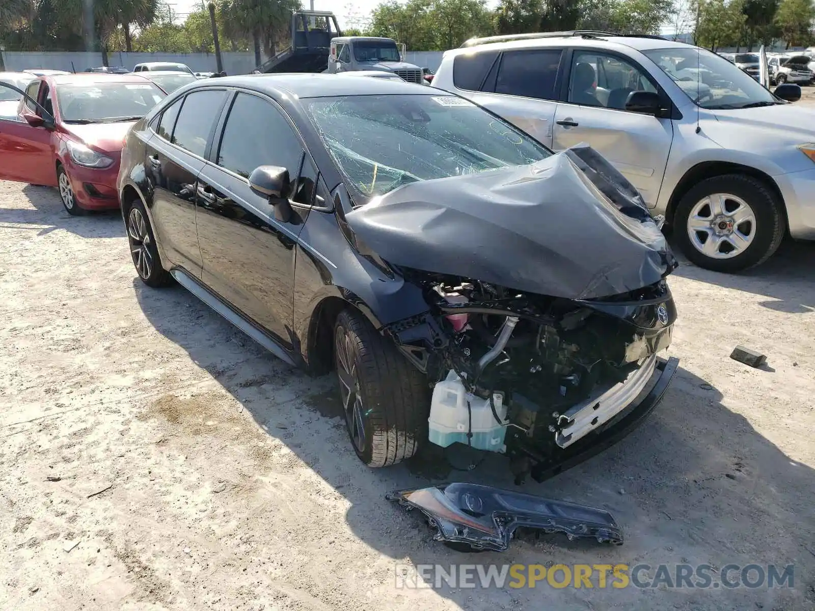 1 Photograph of a damaged car JTDS4MCE9MJ068342 TOYOTA COROLLA 2021