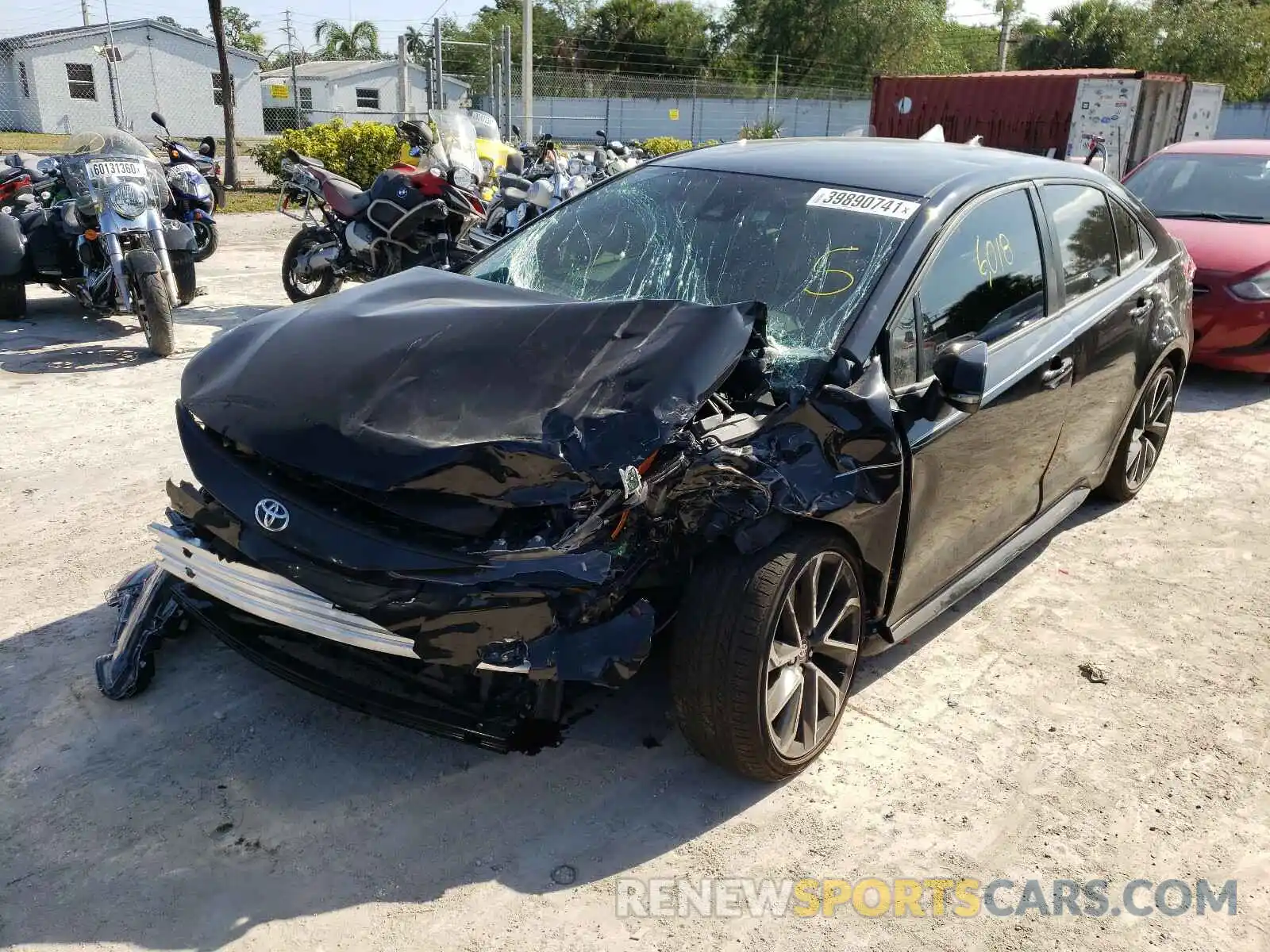 2 Photograph of a damaged car JTDS4MCE9MJ068342 TOYOTA COROLLA 2021