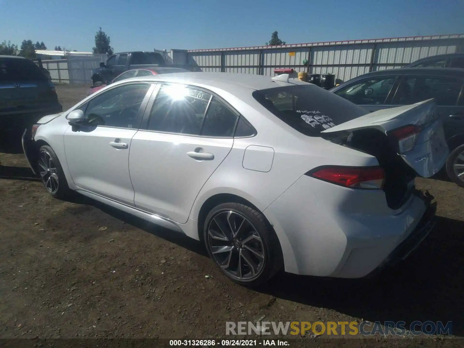 3 Photograph of a damaged car JTDS4MCE9MJ069426 TOYOTA COROLLA 2021