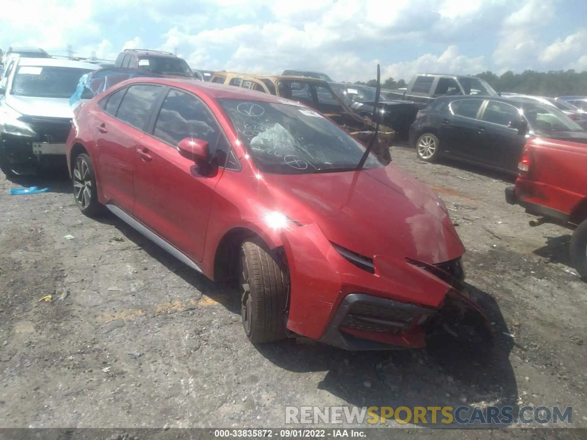 1 Photograph of a damaged car JTDS4MCE9MJ070169 TOYOTA COROLLA 2021