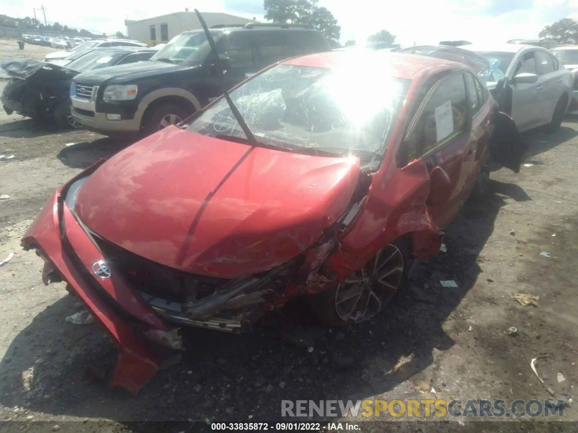 2 Photograph of a damaged car JTDS4MCE9MJ070169 TOYOTA COROLLA 2021