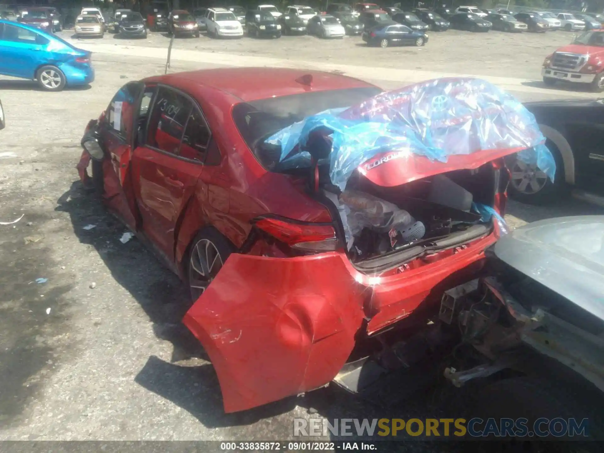 3 Photograph of a damaged car JTDS4MCE9MJ070169 TOYOTA COROLLA 2021