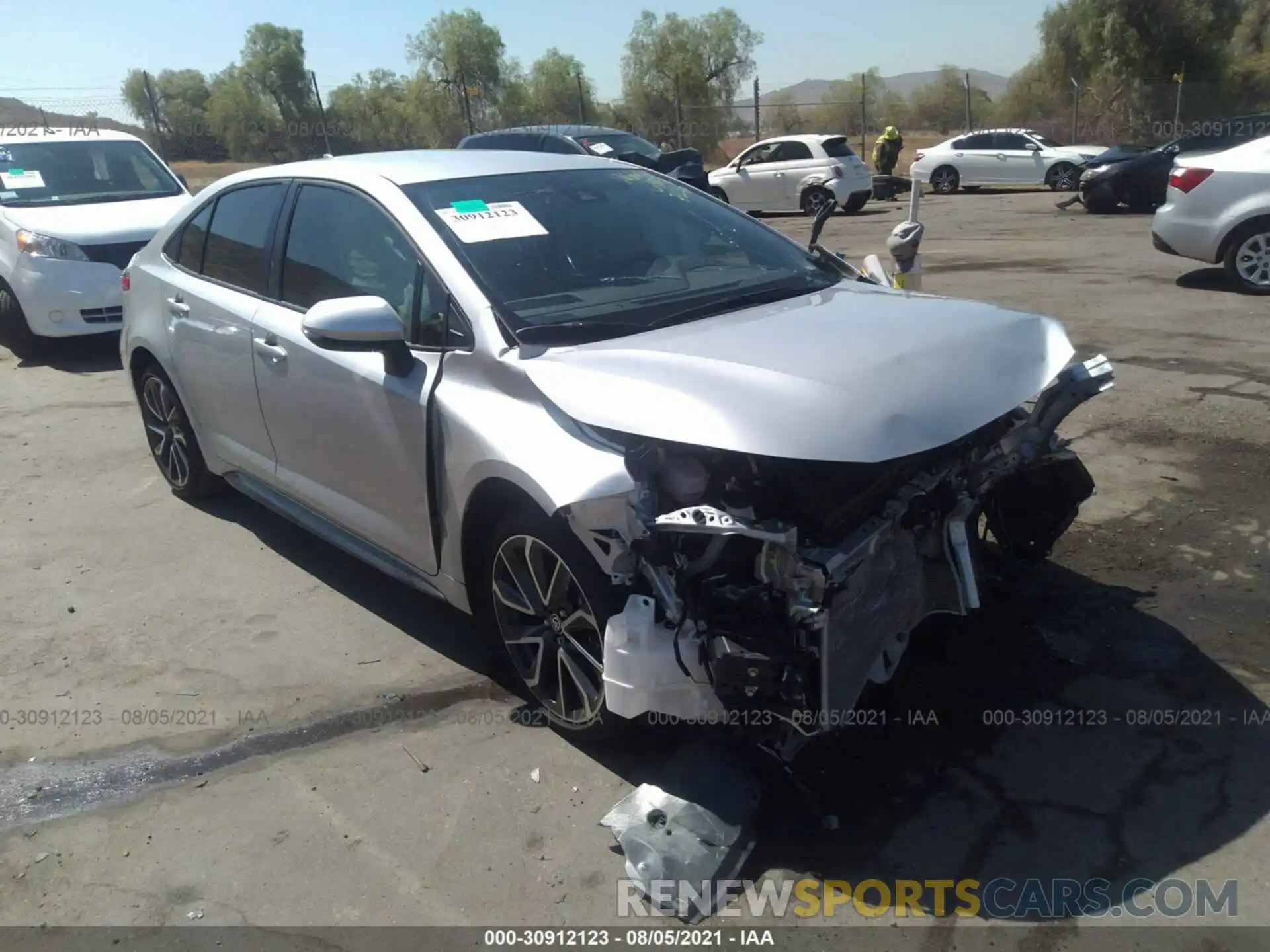 1 Photograph of a damaged car JTDS4MCE9MJ070463 TOYOTA COROLLA 2021