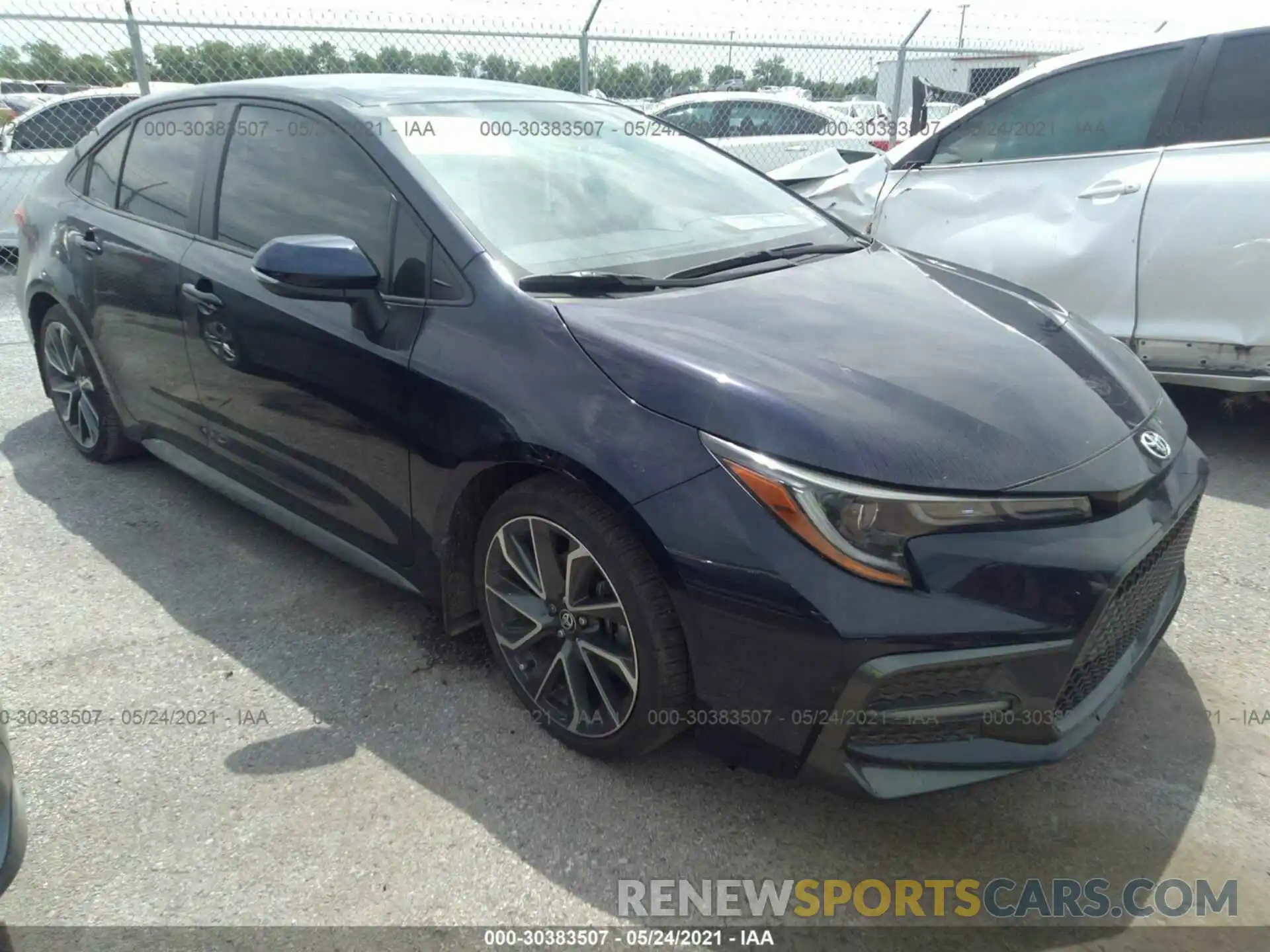 1 Photograph of a damaged car JTDS4MCE9MJ072052 TOYOTA COROLLA 2021