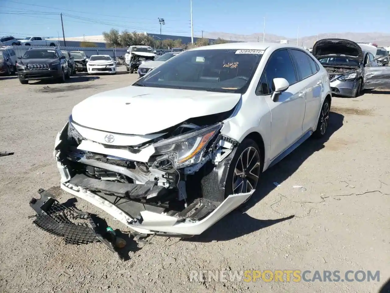 2 Photograph of a damaged car JTDS4MCE9MJ073184 TOYOTA COROLLA 2021