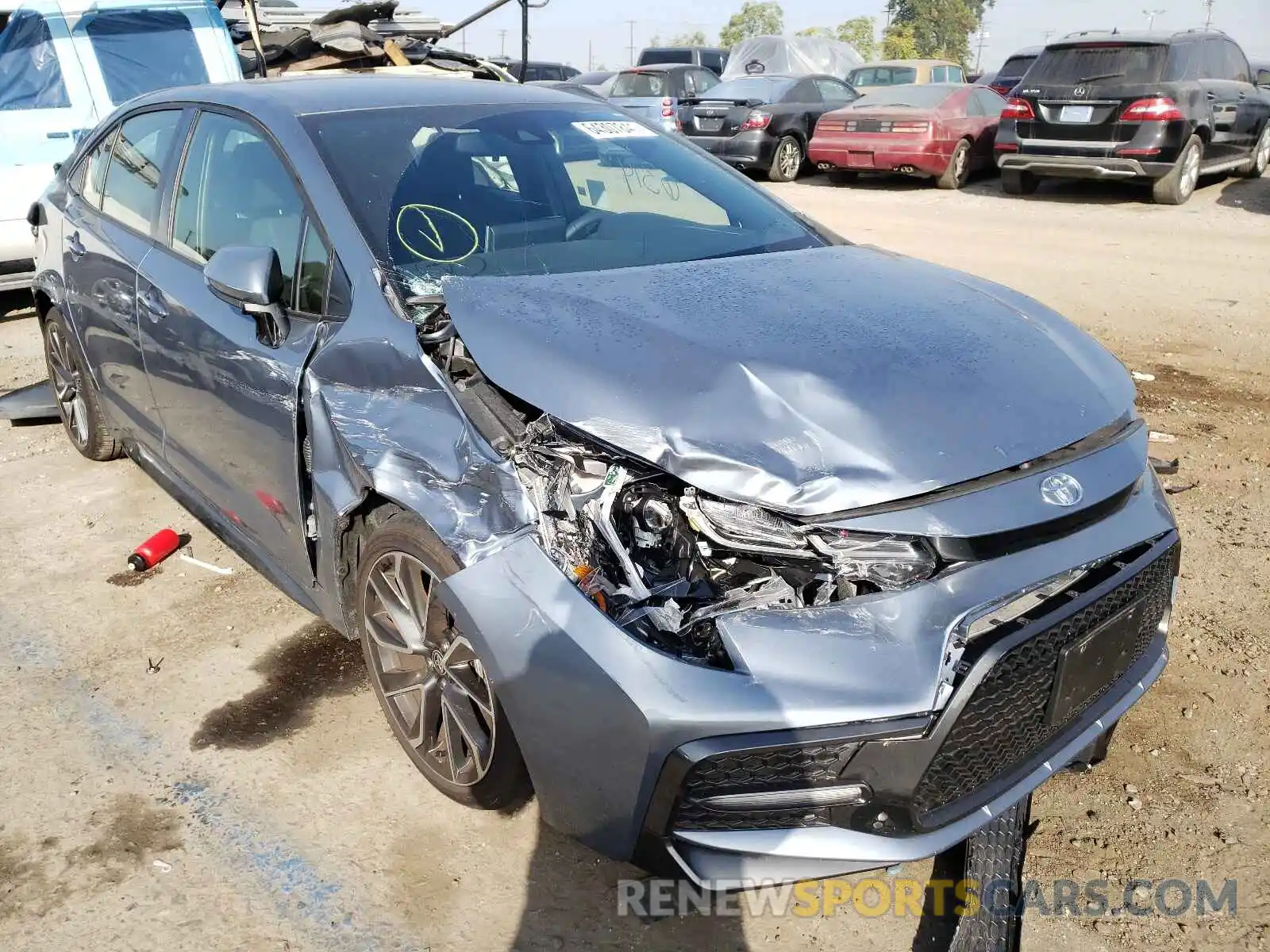 1 Photograph of a damaged car JTDS4MCE9MJ073587 TOYOTA COROLLA 2021