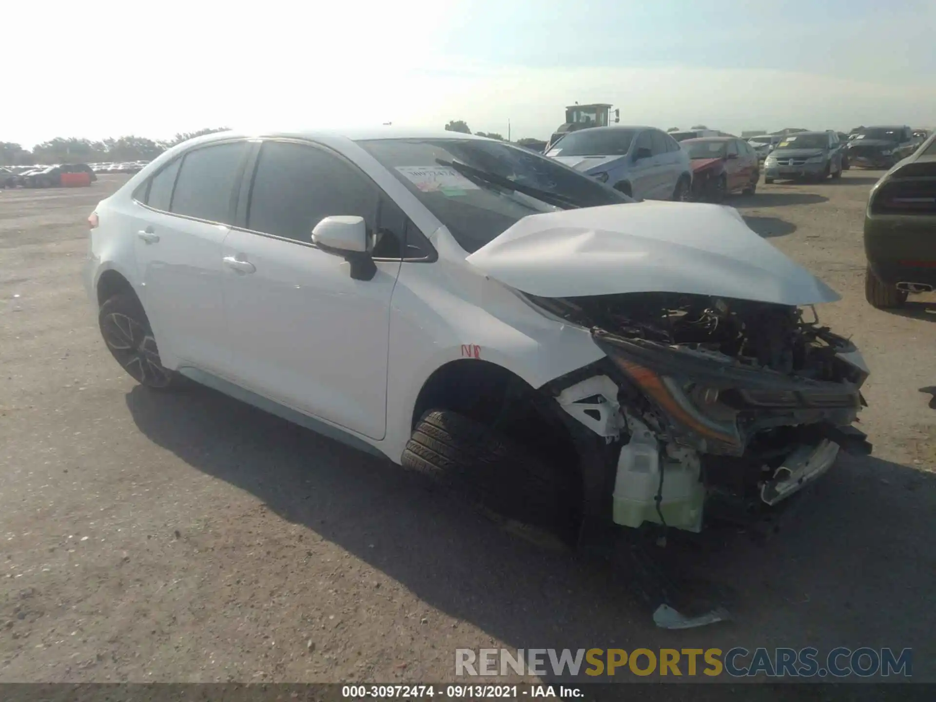 1 Photograph of a damaged car JTDS4MCE9MJ074044 TOYOTA COROLLA 2021