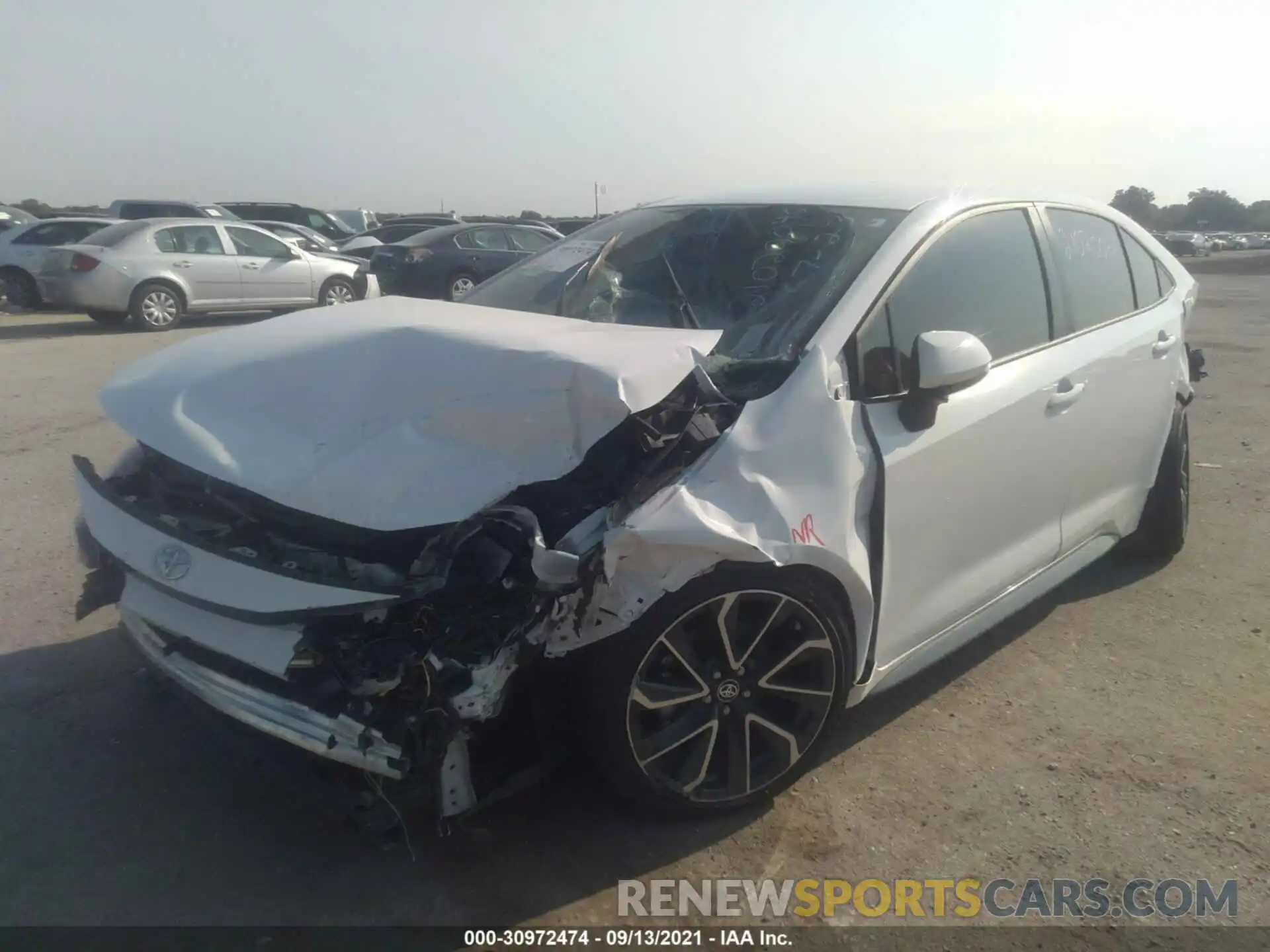 2 Photograph of a damaged car JTDS4MCE9MJ074044 TOYOTA COROLLA 2021