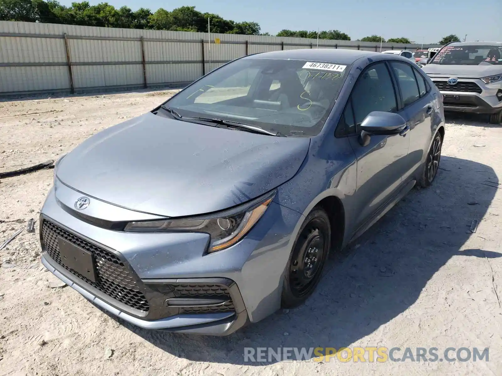 2 Photograph of a damaged car JTDS4MCE9MJ077381 TOYOTA COROLLA 2021