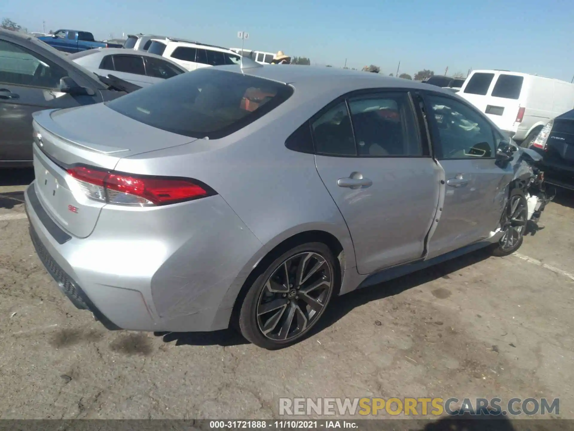 4 Photograph of a damaged car JTDS4MCE9MJ077882 TOYOTA COROLLA 2021