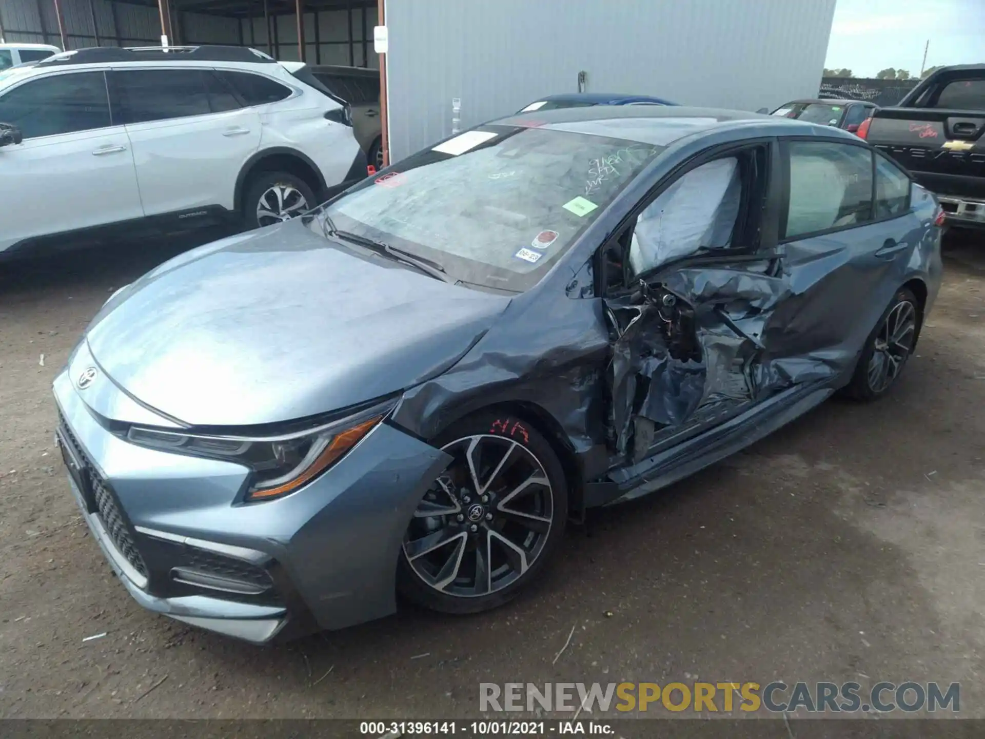 2 Photograph of a damaged car JTDS4MCE9MJ078966 TOYOTA COROLLA 2021