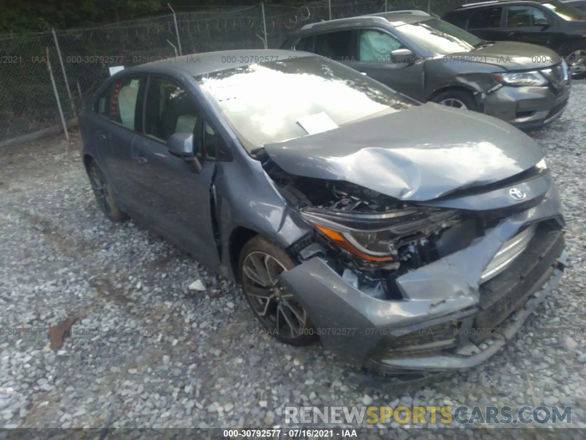 1 Photograph of a damaged car JTDS4MCE9MJ079714 TOYOTA COROLLA 2021