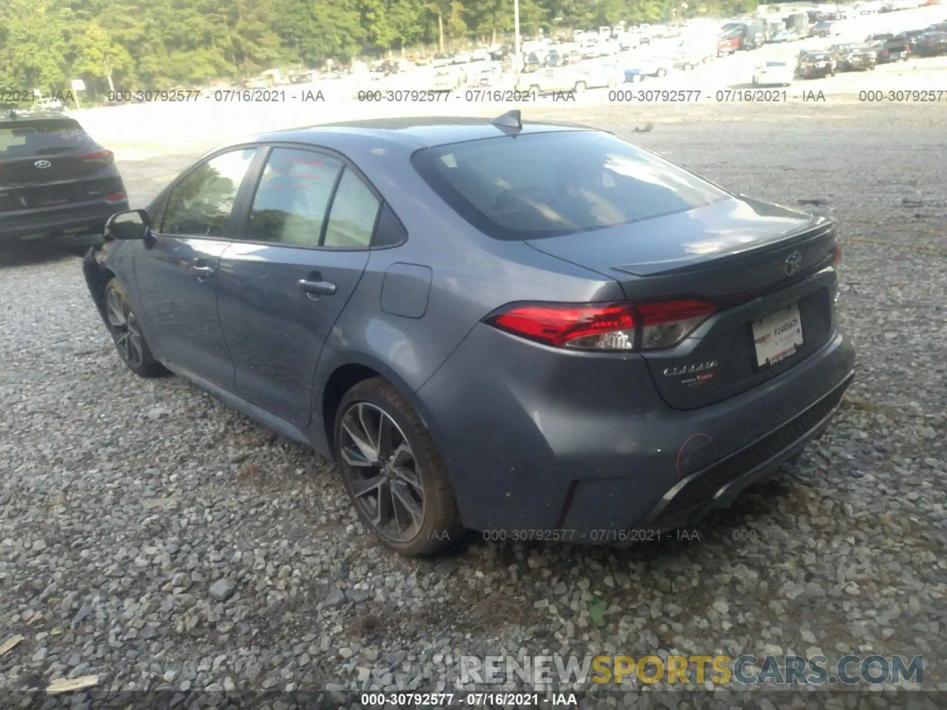 3 Photograph of a damaged car JTDS4MCE9MJ079714 TOYOTA COROLLA 2021