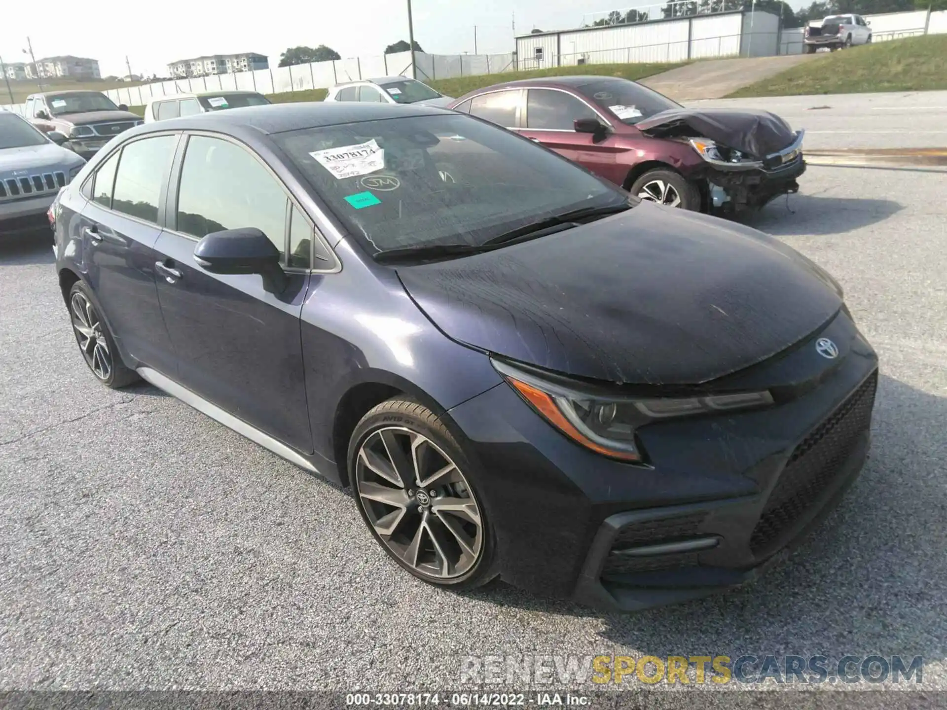 1 Photograph of a damaged car JTDS4MCEXMJ053980 TOYOTA COROLLA 2021