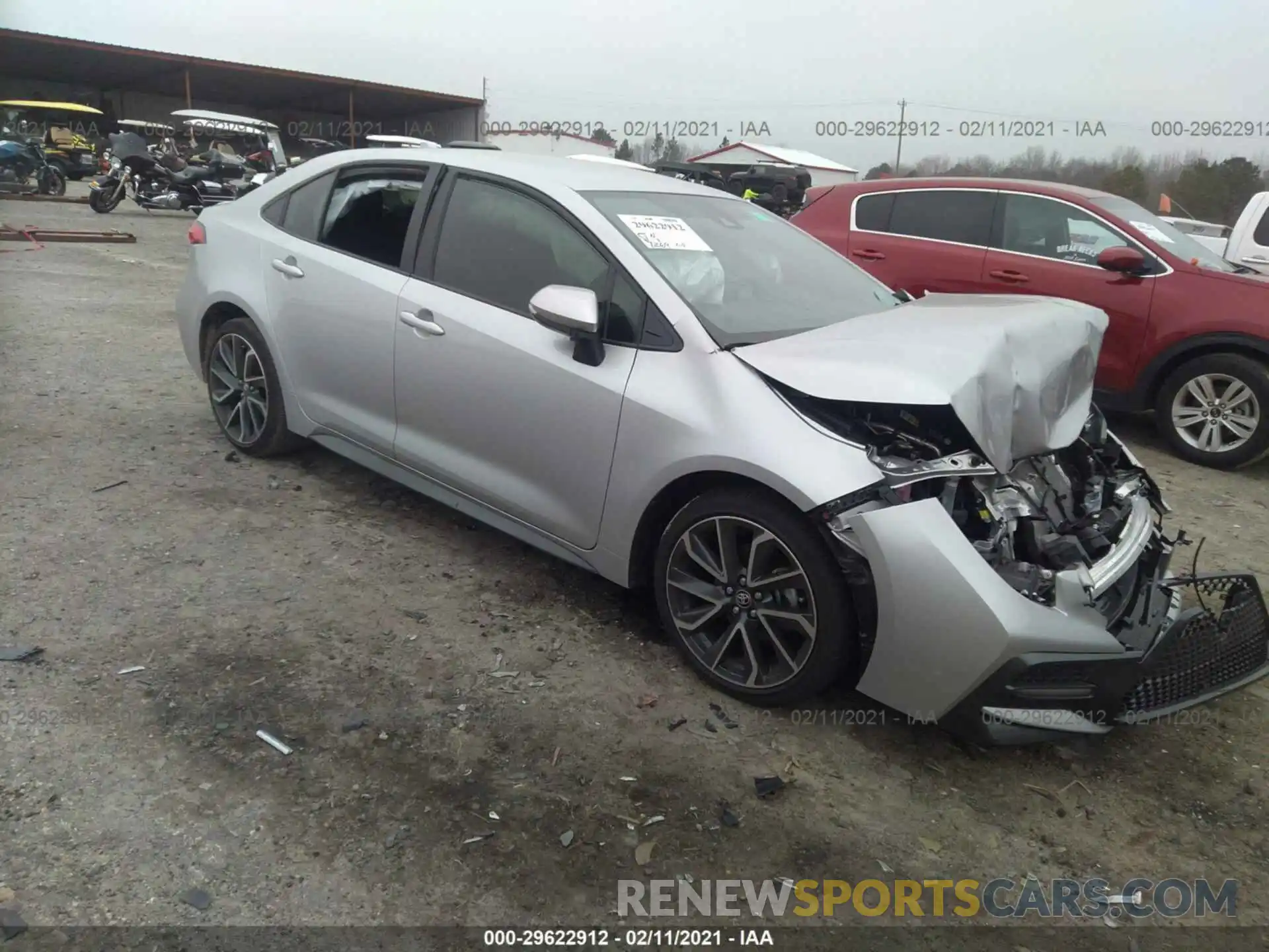 1 Photograph of a damaged car JTDS4MCEXMJ054479 TOYOTA COROLLA 2021