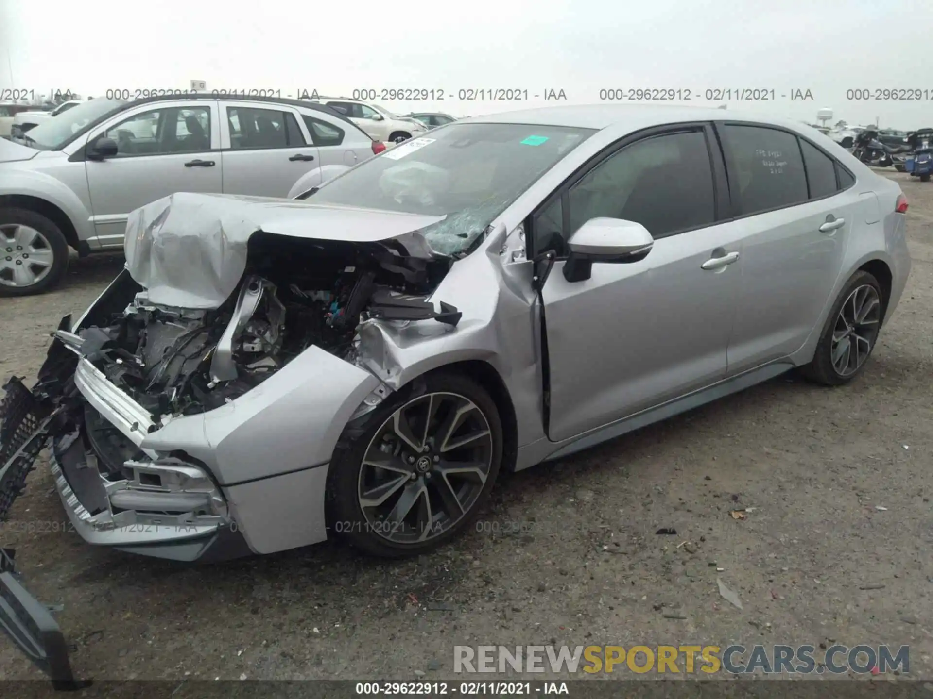 2 Photograph of a damaged car JTDS4MCEXMJ054479 TOYOTA COROLLA 2021