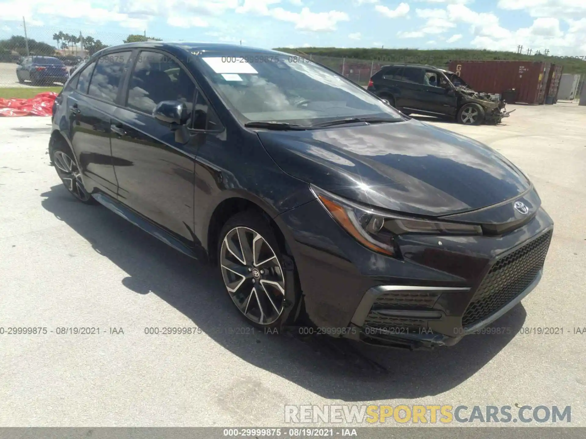 1 Photograph of a damaged car JTDS4MCEXMJ055809 TOYOTA COROLLA 2021