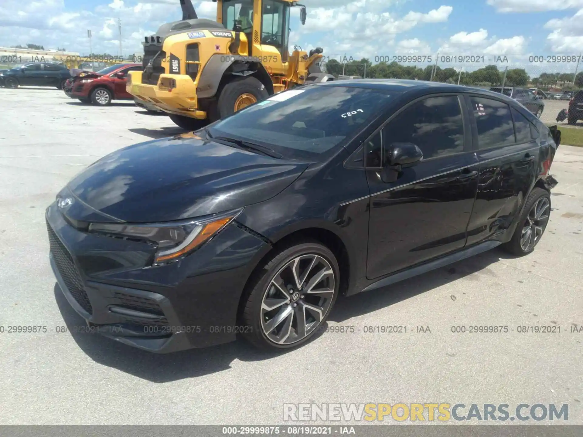 2 Photograph of a damaged car JTDS4MCEXMJ055809 TOYOTA COROLLA 2021