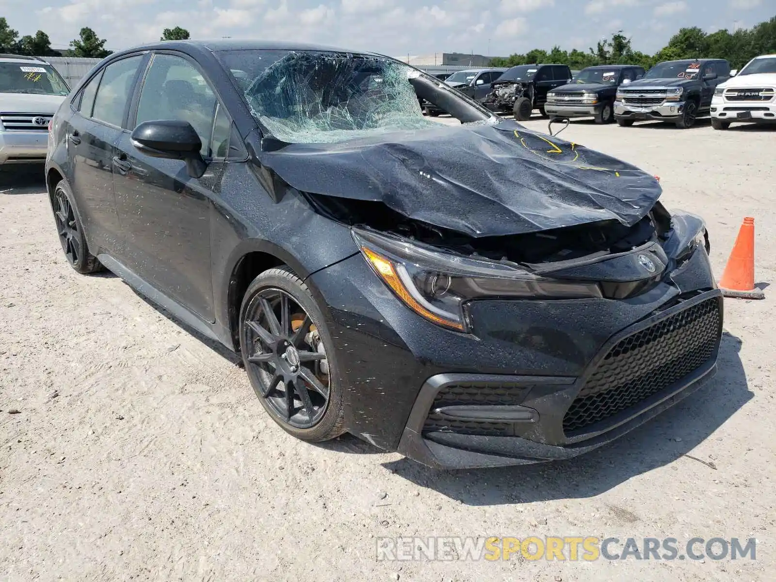 1 Photograph of a damaged car JTDS4MCEXMJ056135 TOYOTA COROLLA 2021