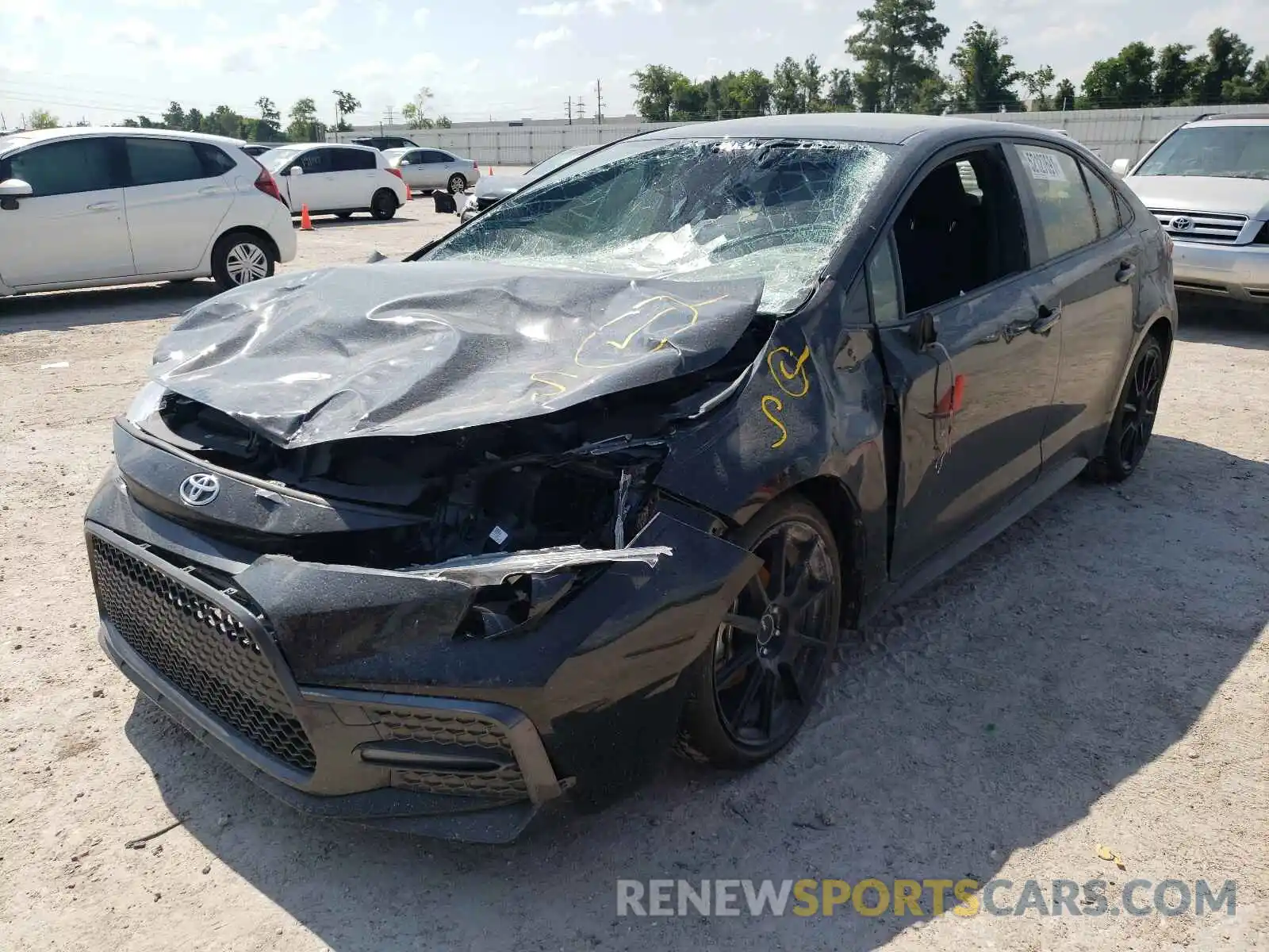 2 Photograph of a damaged car JTDS4MCEXMJ056135 TOYOTA COROLLA 2021