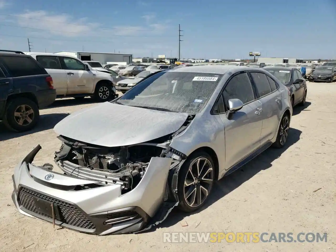 1 Photograph of a damaged car JTDS4MCEXMJ056653 TOYOTA COROLLA 2021