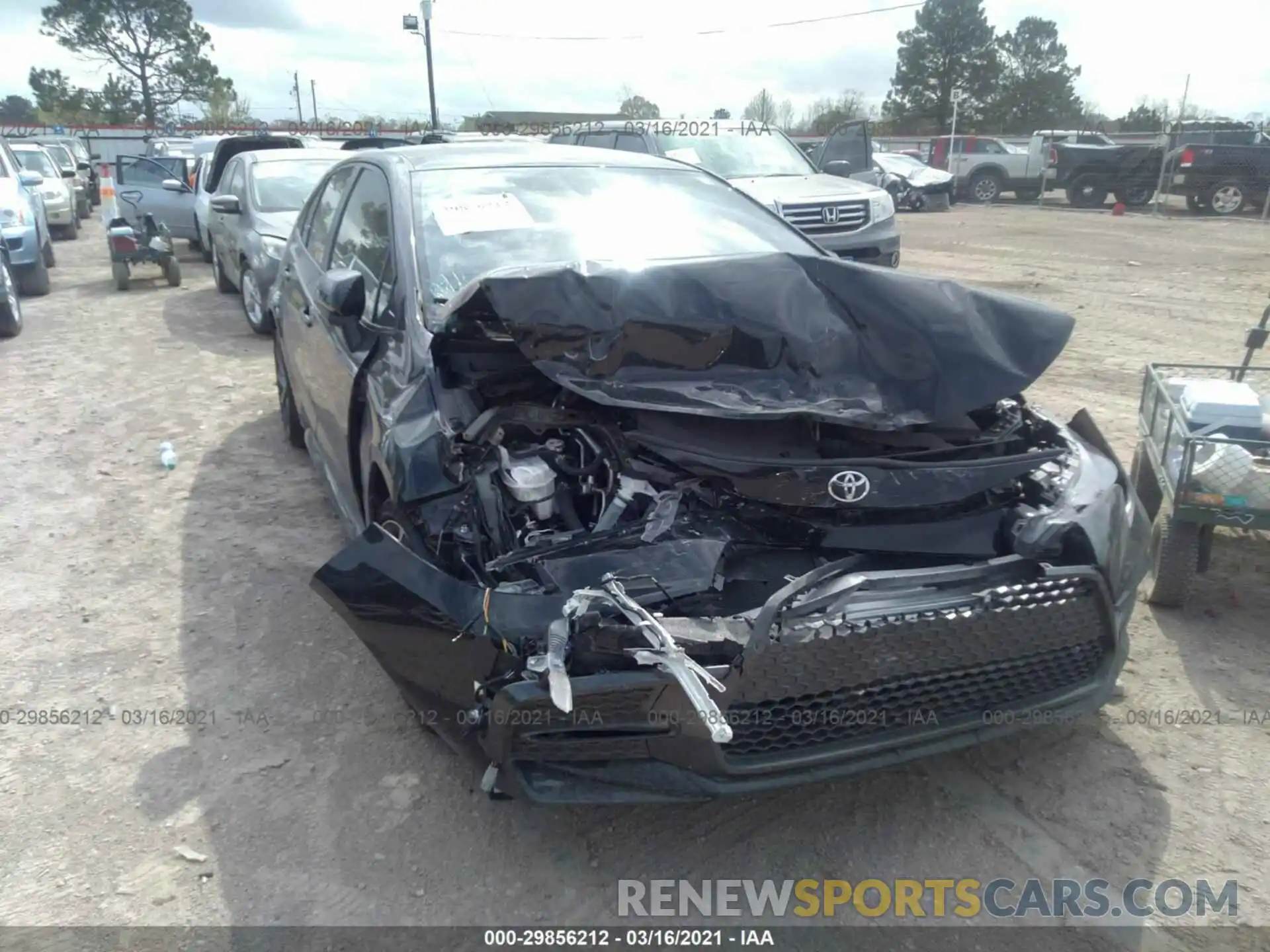 1 Photograph of a damaged car JTDS4MCEXMJ056829 TOYOTA COROLLA 2021