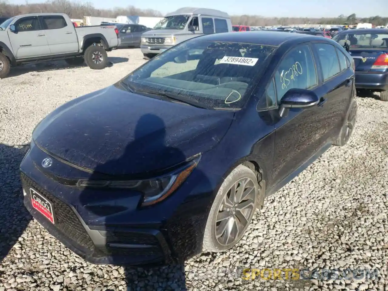 2 Photograph of a damaged car JTDS4MCEXMJ057950 TOYOTA COROLLA 2021