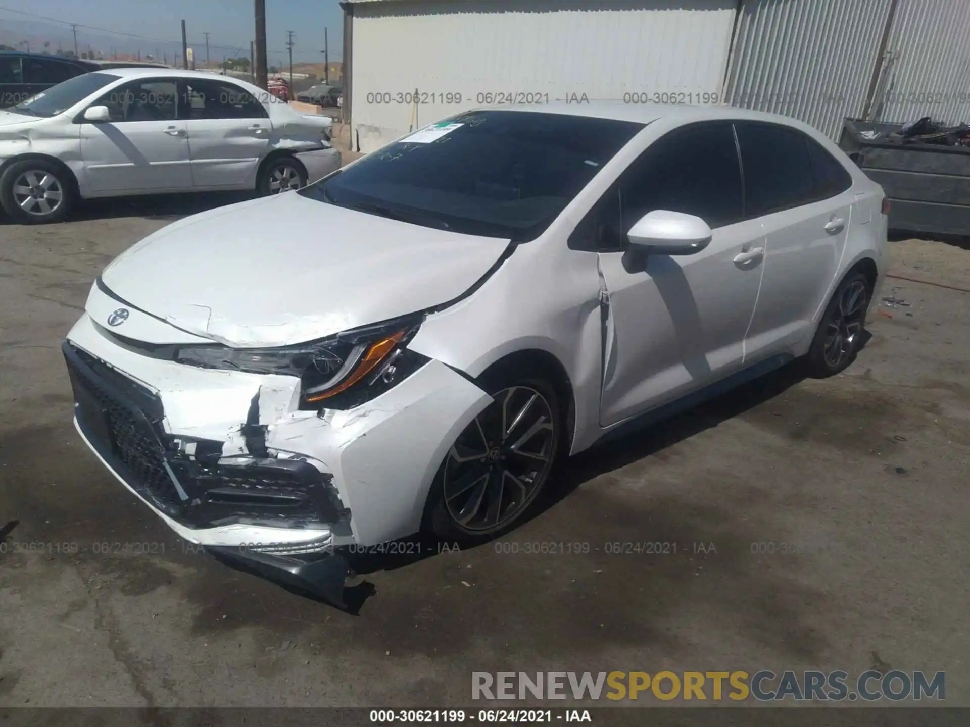 2 Photograph of a damaged car JTDS4MCEXMJ059150 TOYOTA COROLLA 2021