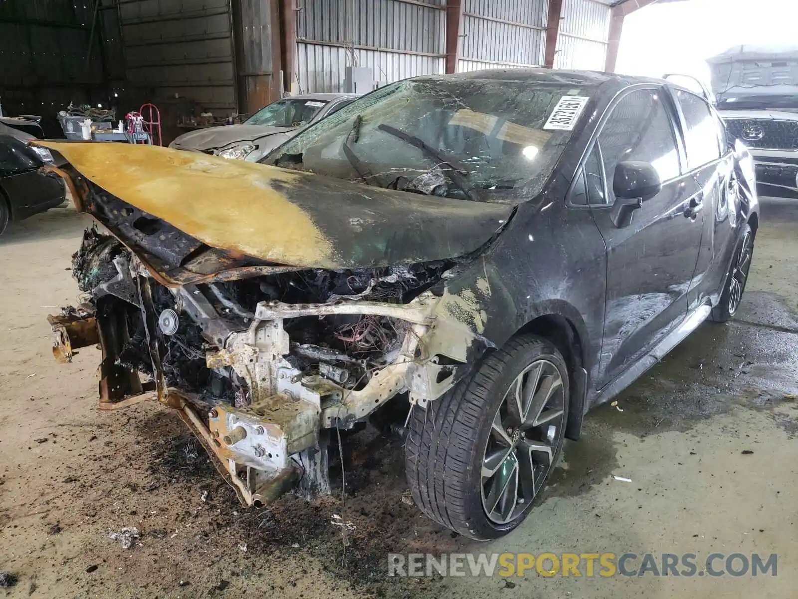 2 Photograph of a damaged car JTDS4MCEXMJ059410 TOYOTA COROLLA 2021