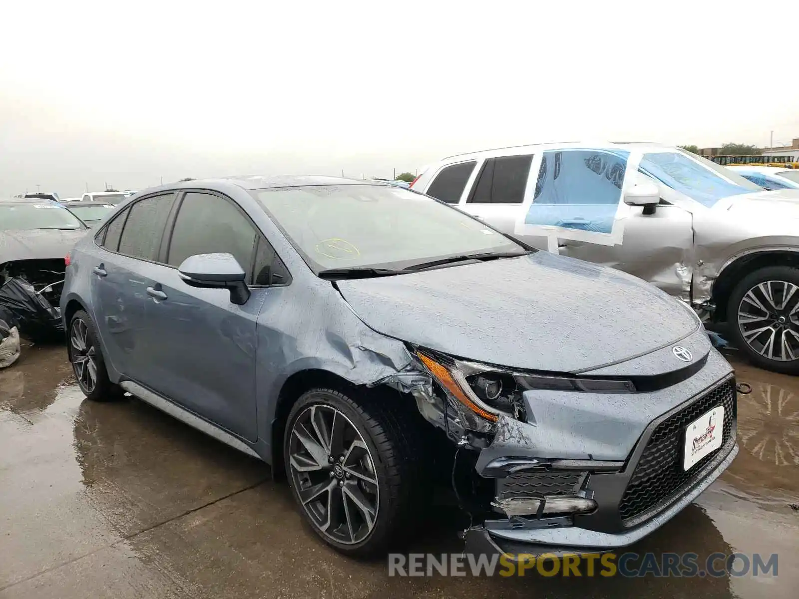 1 Photograph of a damaged car JTDS4MCEXMJ062243 TOYOTA COROLLA 2021