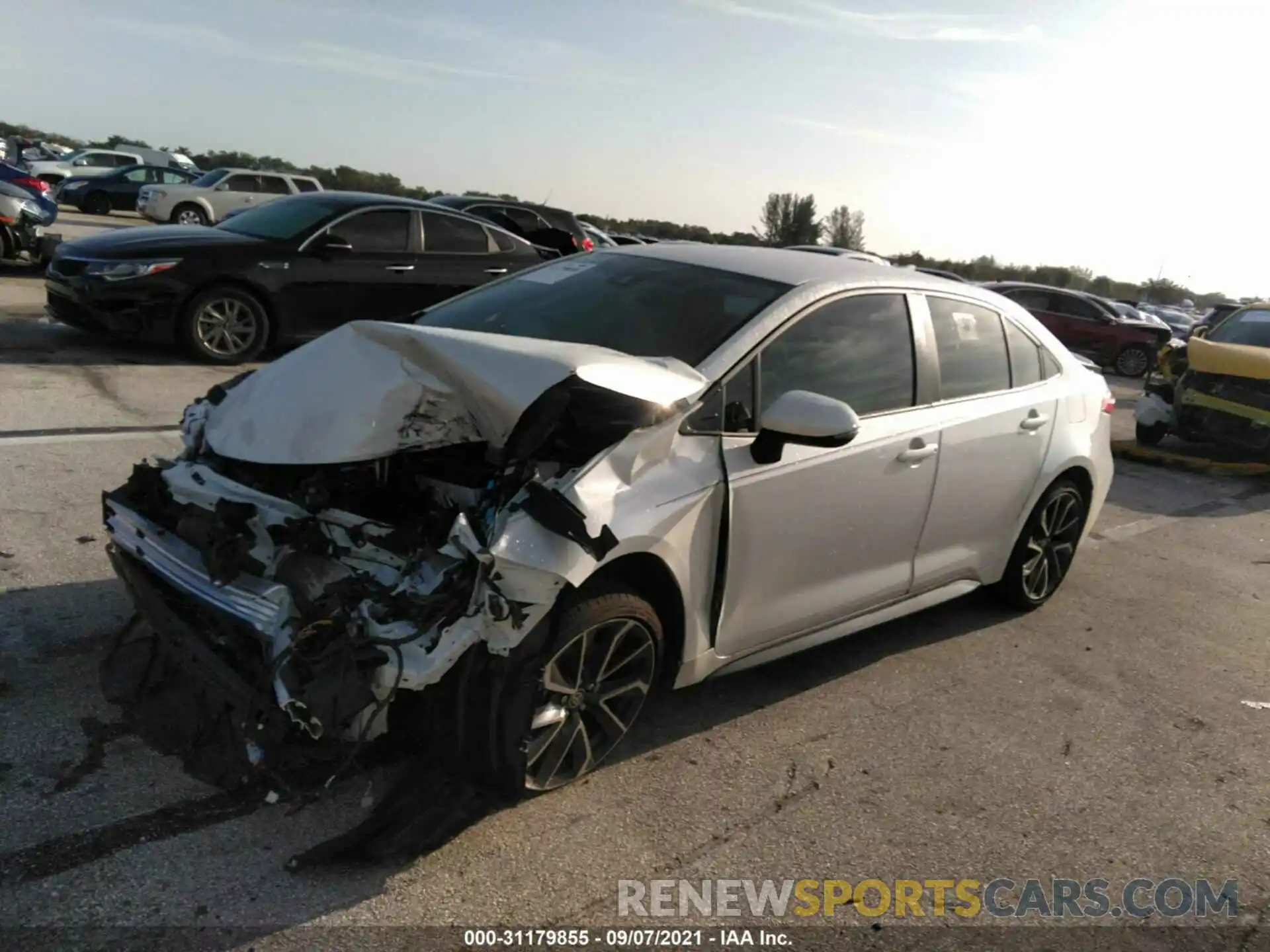 2 Photograph of a damaged car JTDS4MCEXMJ062730 TOYOTA COROLLA 2021